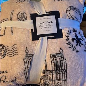 Pink Paris theme pillows